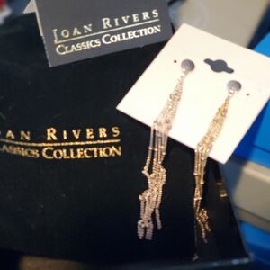 Joan Rivers Classic Collection - sterling silver 925 Dangle Earrings NWT